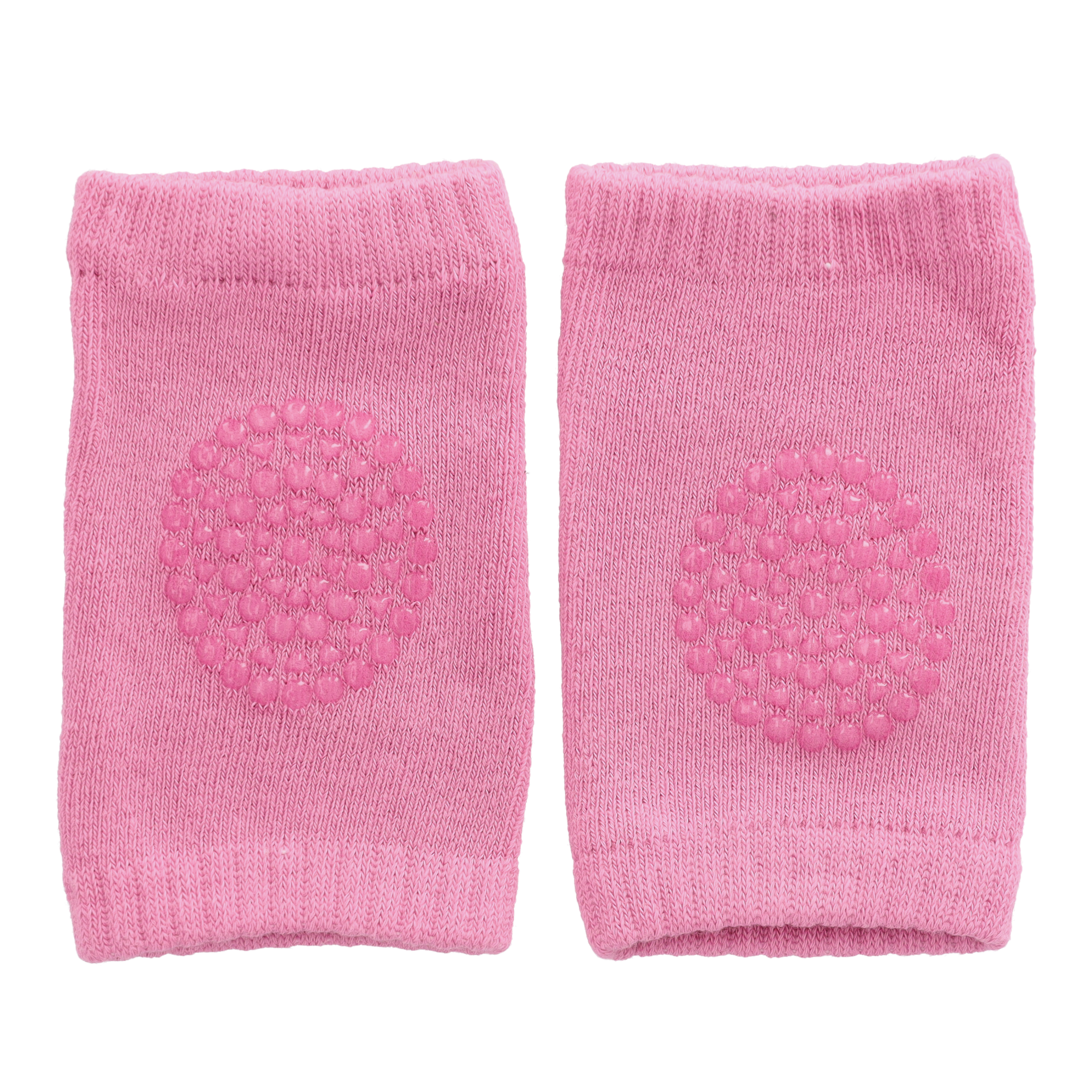 (1 Paar) Baby Knieschoner Anti-Rutsch Knieschützer Elastische Krabbelschoner (One Size) - Rosa