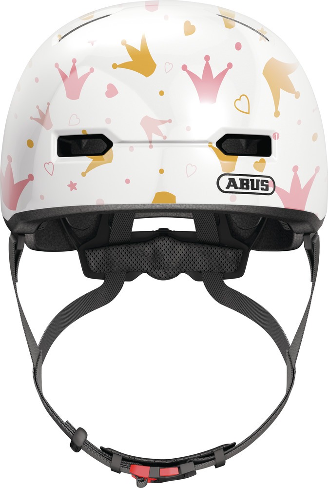 ABUS Skurb Kid cykelhjelm White Crowns