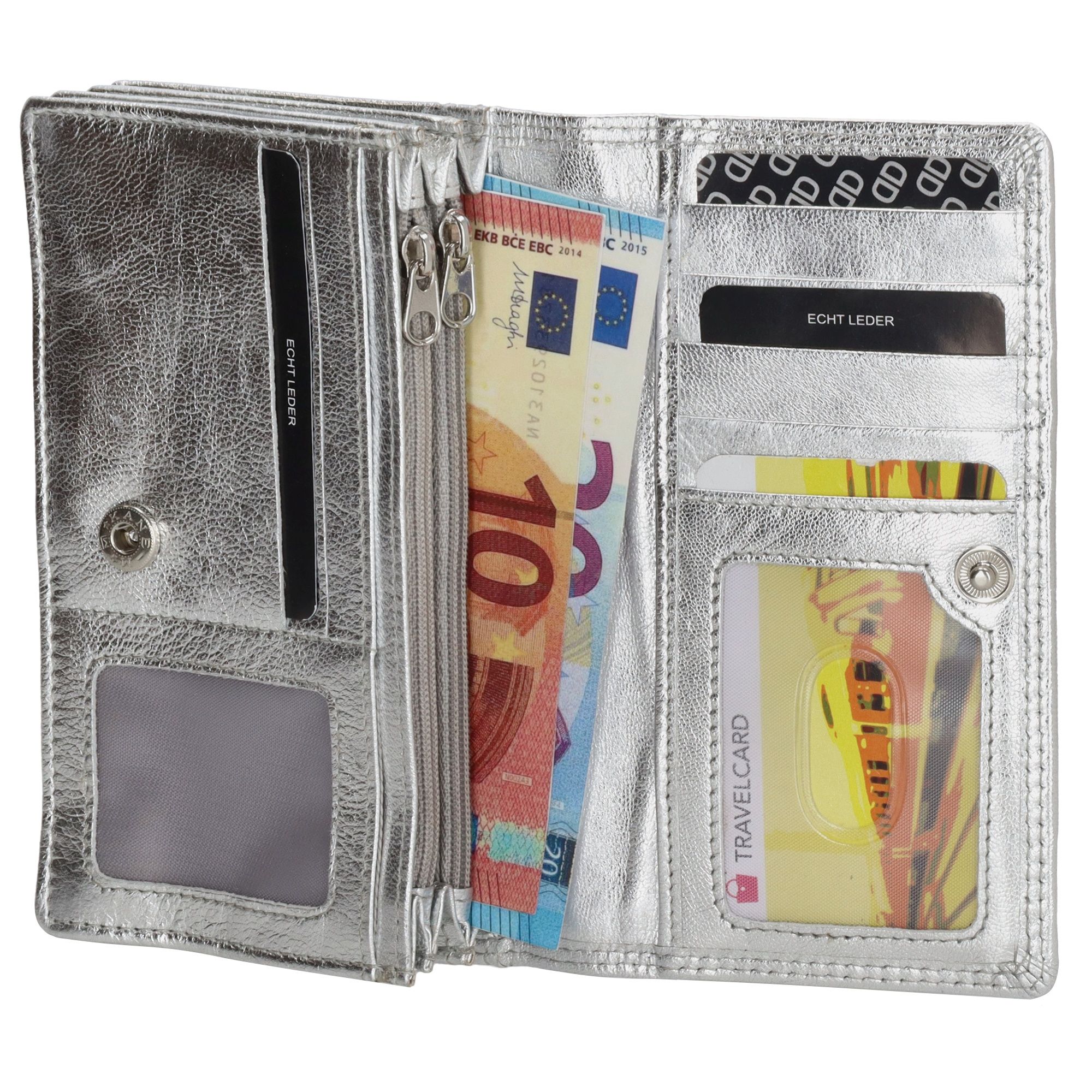 Double-D FH-Serie Portemonnee Zilver