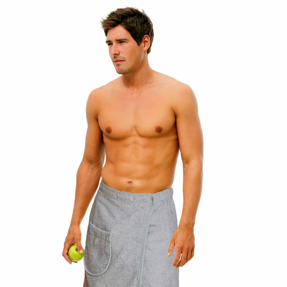 Carenesse Sauna-Kilt Herren 50x140 cm  grau