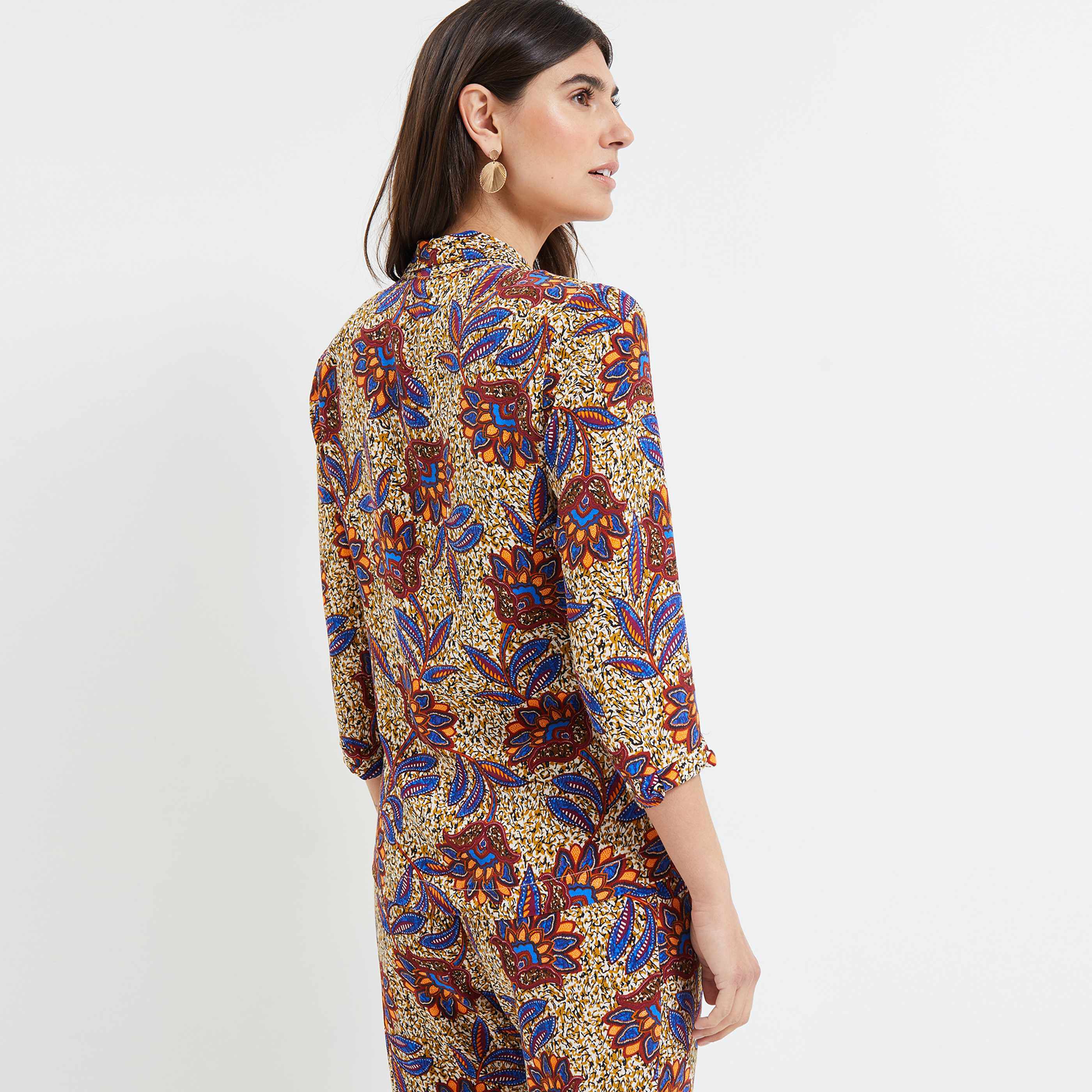 Blazer imprimé femme - CAMEL