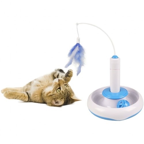 brinquedo de gato branco