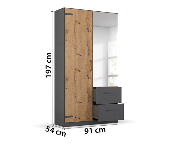 rauch Drehtürenschrank »Butte«, 2 Türen