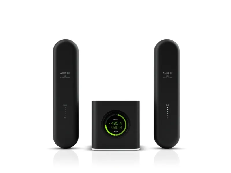 Ubiquiti AmpliFi AFi-G - Gamer's Edition - - Wi-Fi-system - (router, 2 extendere) - op til 20.000 sq.ft - mesh - 1GbE - Wi-Fi 5 - Dual Band