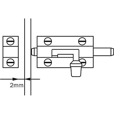 Verrou automatique Diall 20 mm