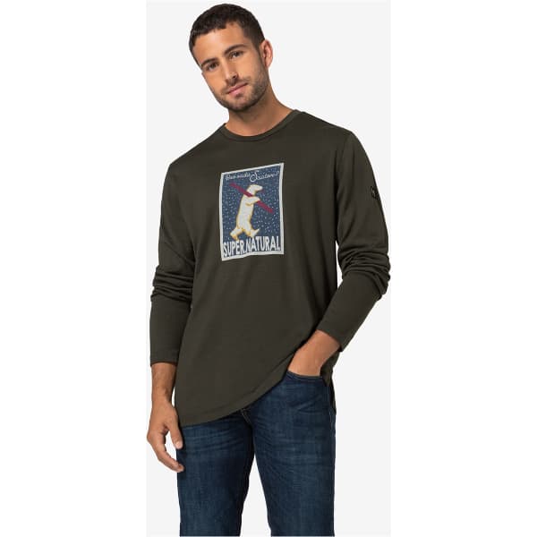 T-shirt thermique SUPER.NATURAL M SKIATORE LS BLACK BLACK INK/VARIOUS