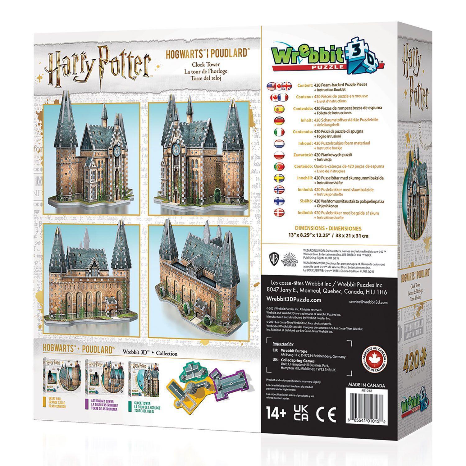 Wrebbit Puzzle 3D - Harry Potter Hogwarts Clock Tower (Puzzle)