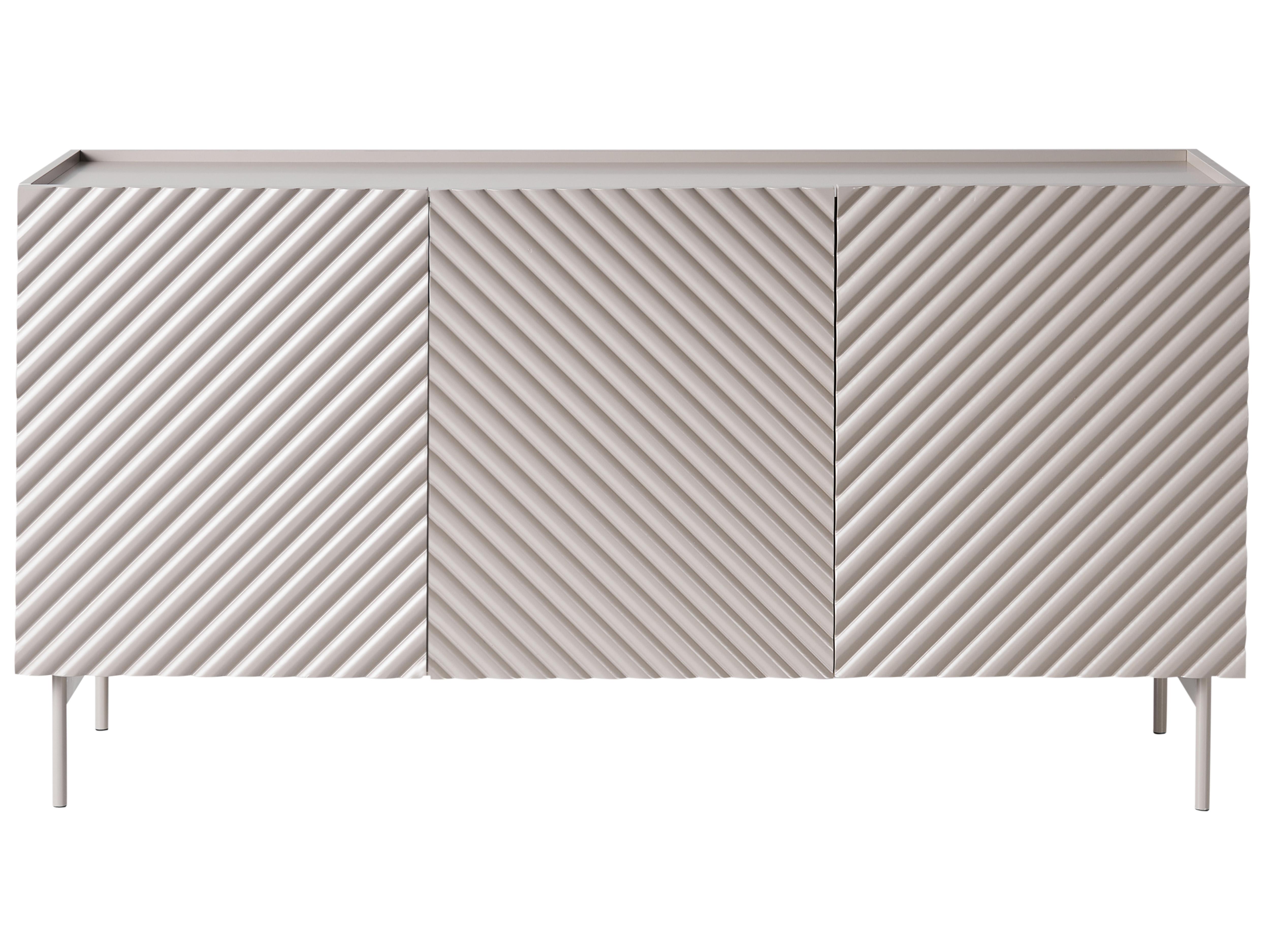Dressoir met 3 deuren YARAKA Lichtbeige