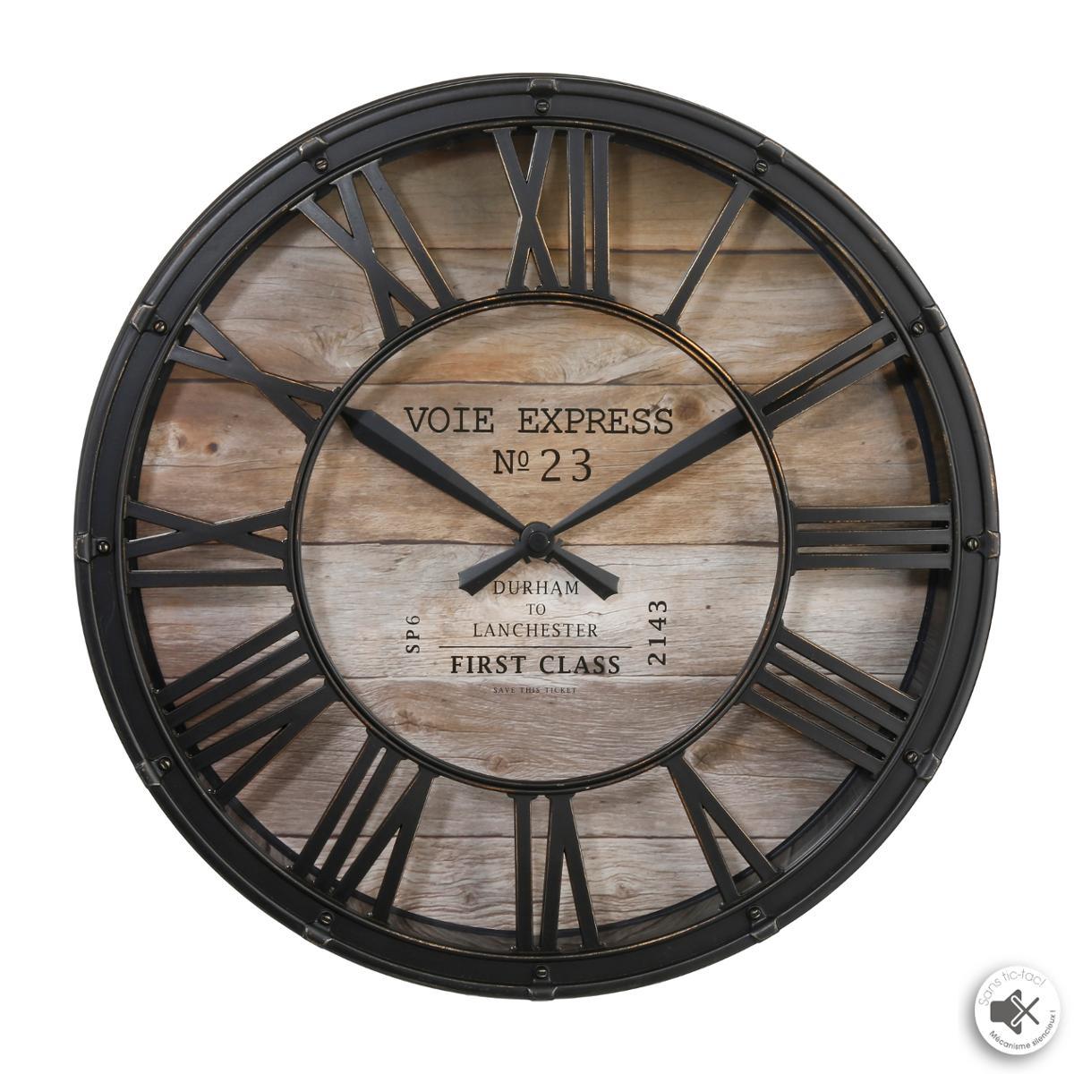 PENDULE PLASTIQUE VINTAGE D.39X7.7CM