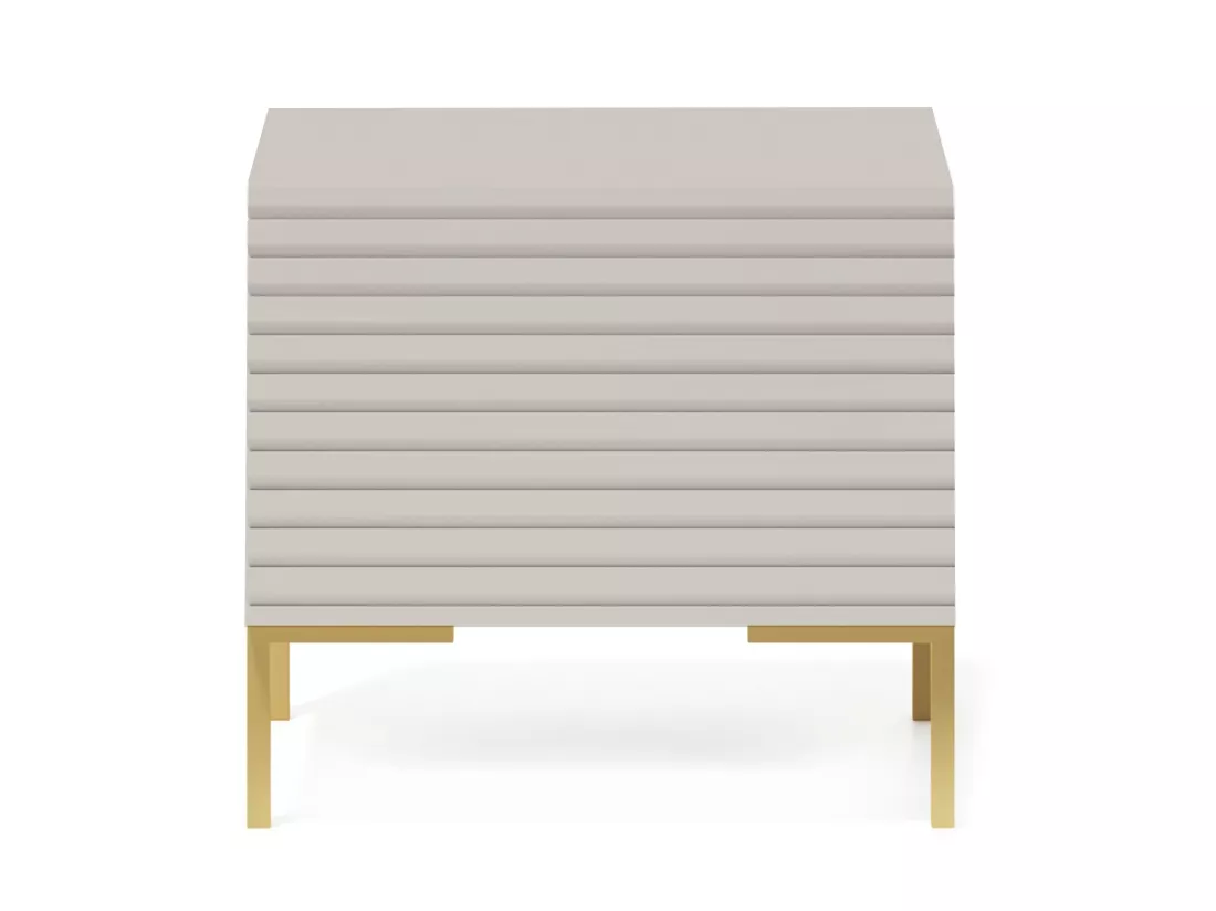 Table de chevet - taupe (gris-beige) - Lammelo