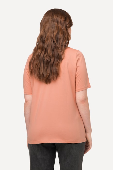 T-Shirt, PURE, V-Ausschnitt, Halbarm, Biobaumwolle