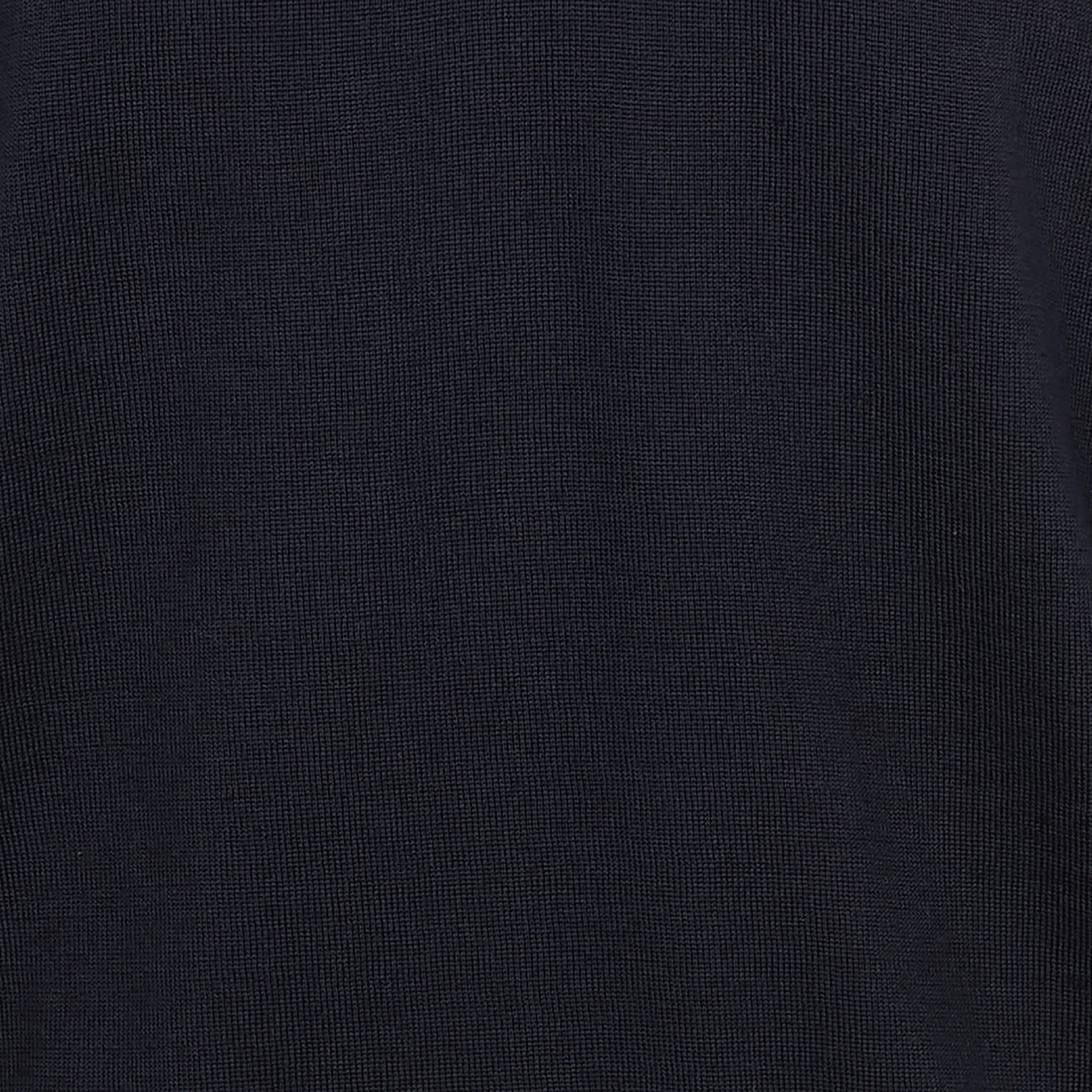 Pull col V regular-fit en laine mérinos | Bleu