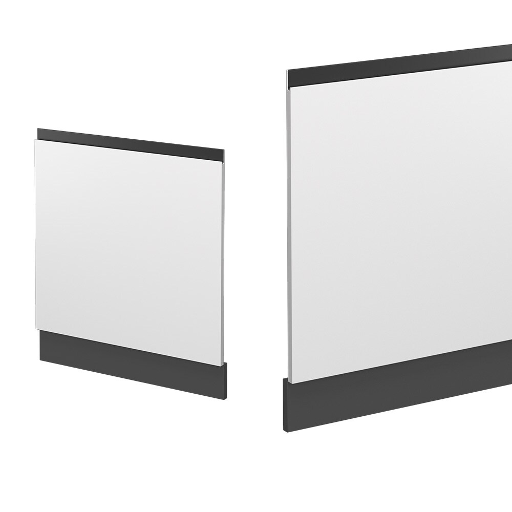 Vicco Geschirrspülerblende Küchenschrank Küchenmöbel R-Line J-Shape Anthrazit Weiß 60 cm modern