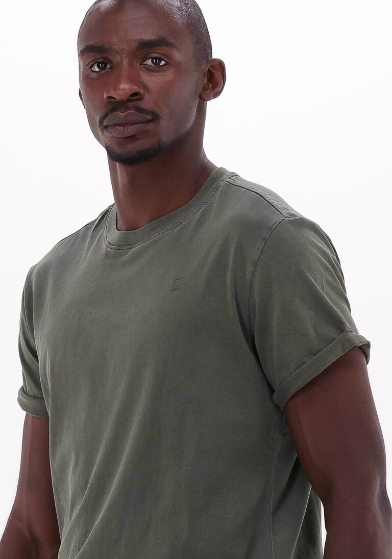G-STAR RAW groene g-star raw t-shirt lash r t s/s