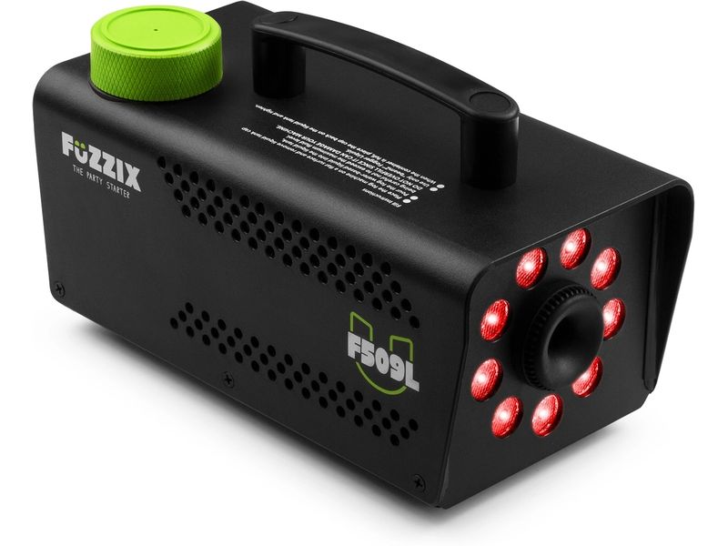 Fuzzix Nebelmaschine F509L Party-Nebelmaschine mit 9x RGB-LEDs