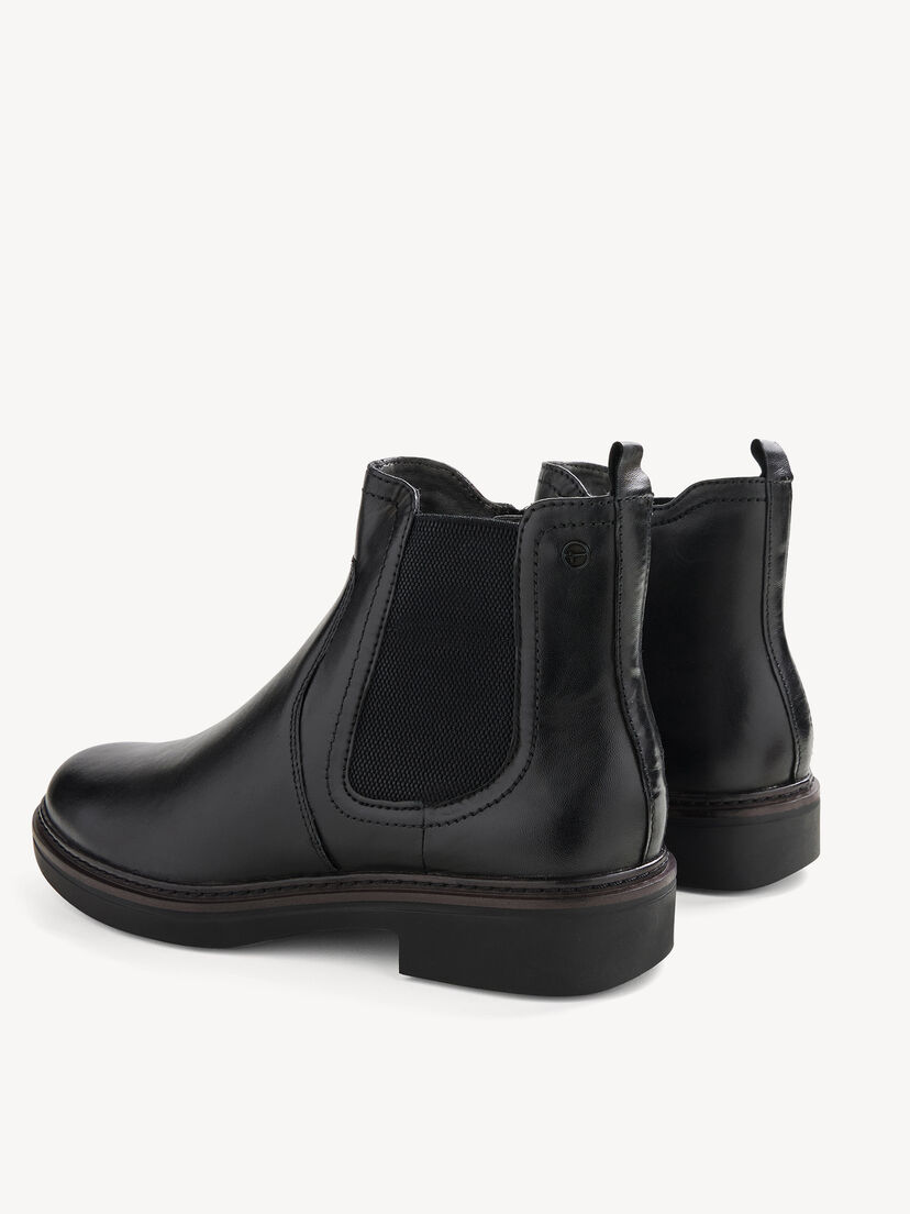 Leren Chelseaboot - zwart