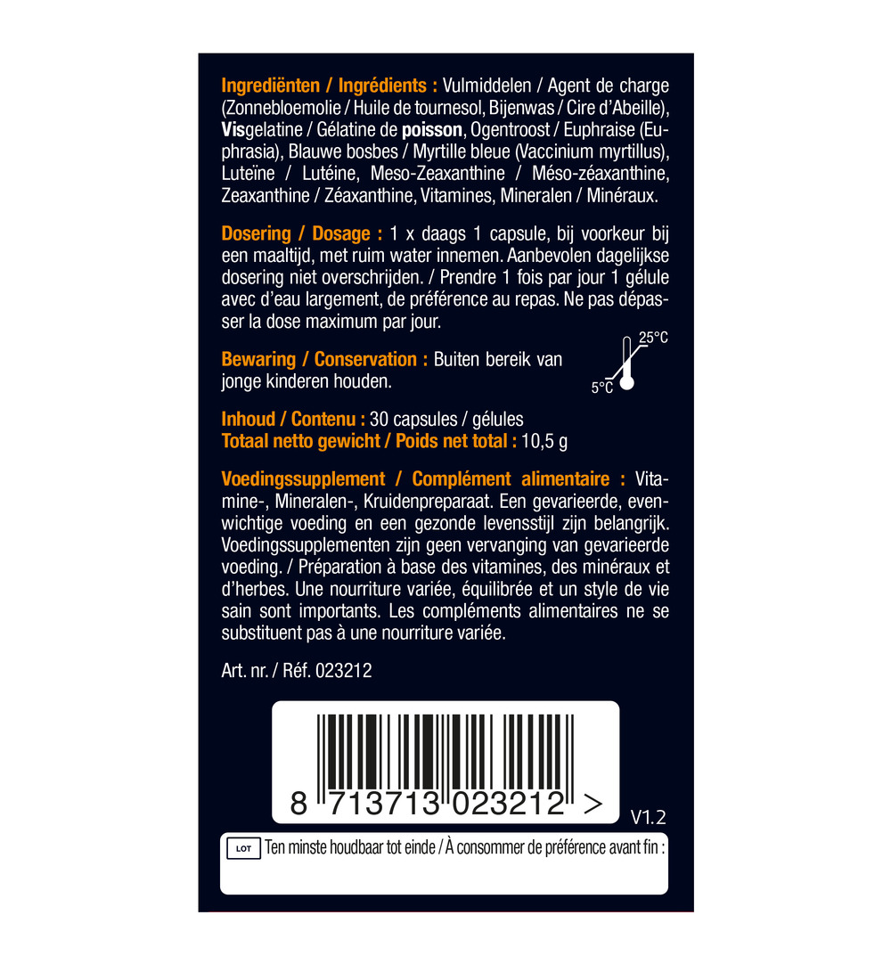 Lucovitaal Ogen Dag & Nacht Scherp Zicht (30 capsules)