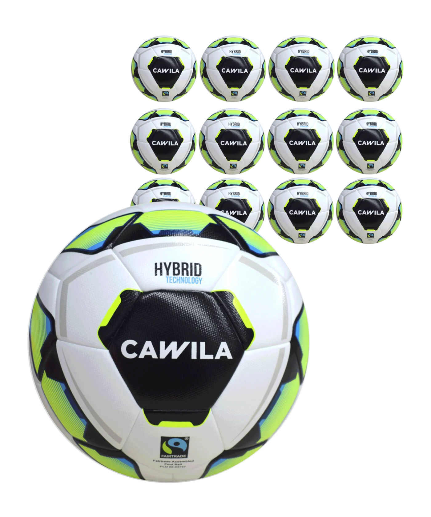 Cawila MISSION HYBRID X-LITE Fairtrade 290g Trainingsball 12x Gr. 5