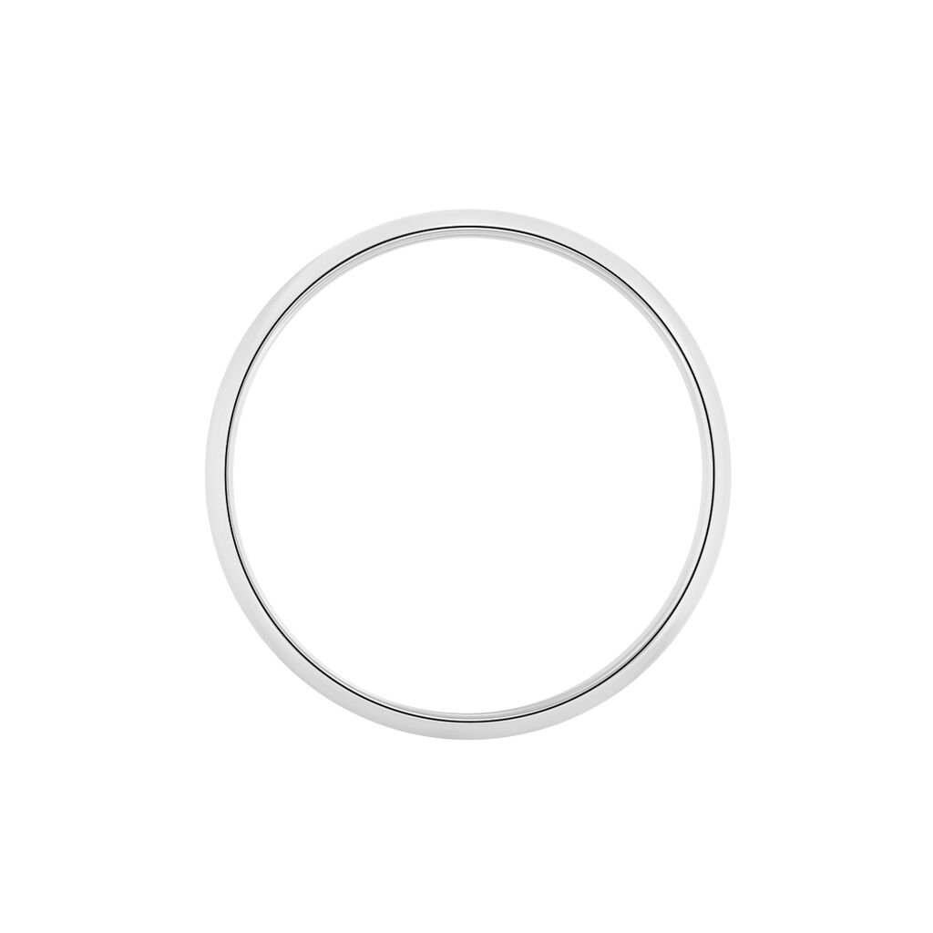Alliance Aphroditia Demi Jonc Bombe Platine Blanc