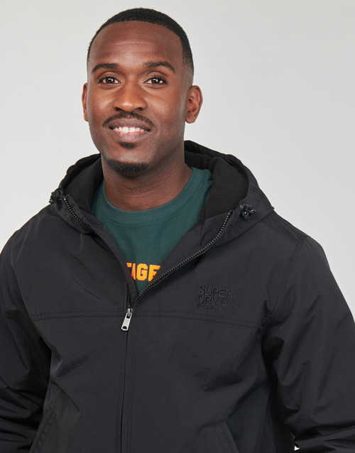 Superdry - SURPLUS NYLON HOODED BOMBER Negro