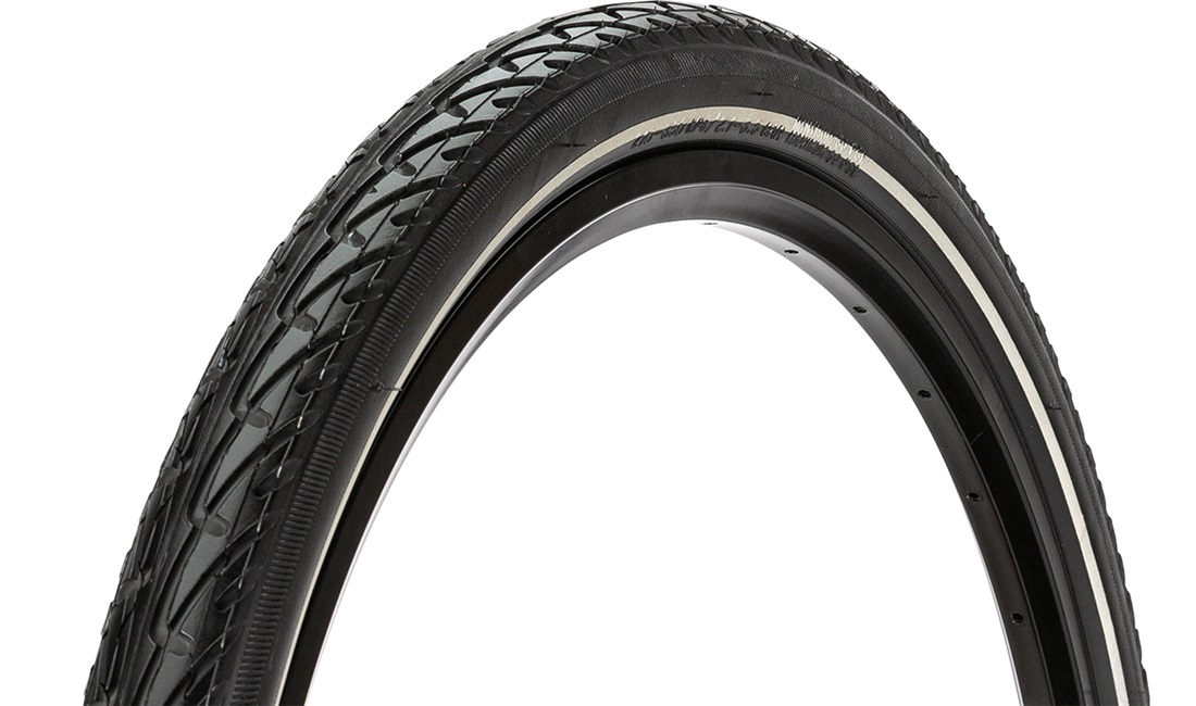 Cykeldæk 26x1.75 punkterbeskyttelse med refleks
