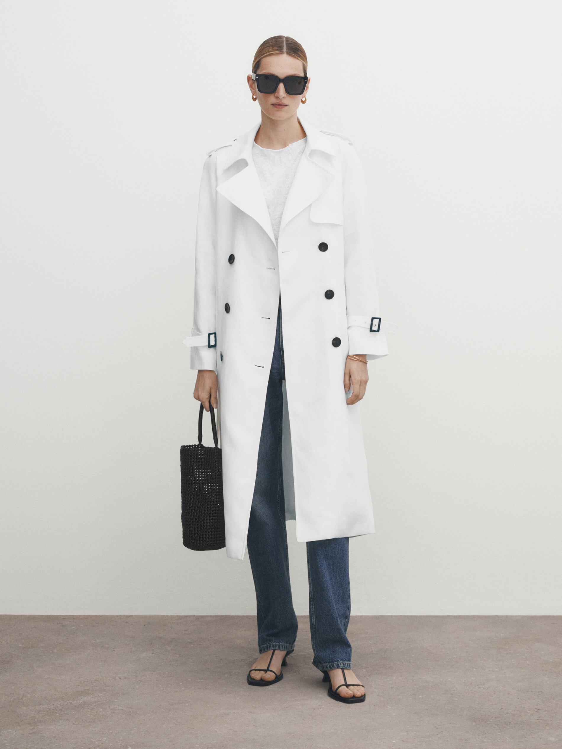 Gabardine fluida 100% linho - BRANCA