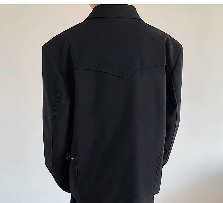 Omozando - Blazer met reverskraag en enkele knoopsluiting