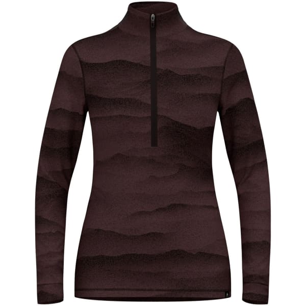 T-shirt thermique ODLO BL TOP TURTLE NECK L/S HALF ZIP RIDGELINE W FUDGE/BLACK