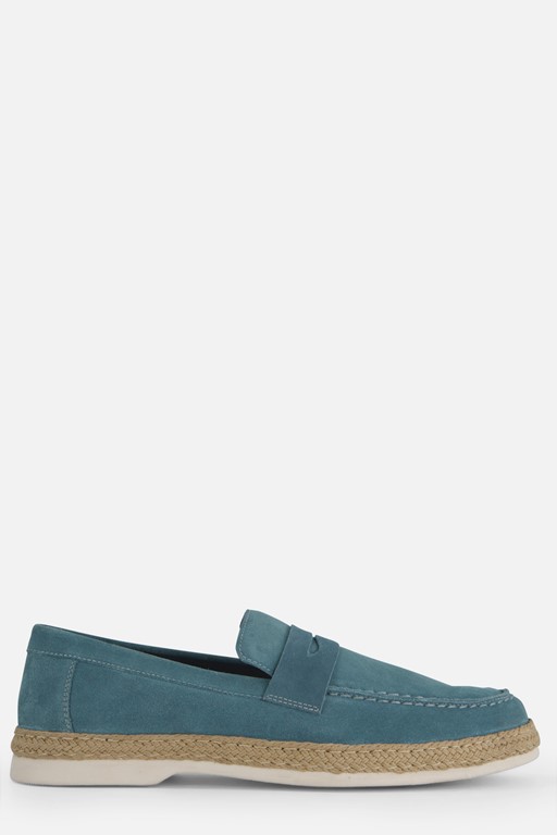 Vertice Instappers blauw Suede