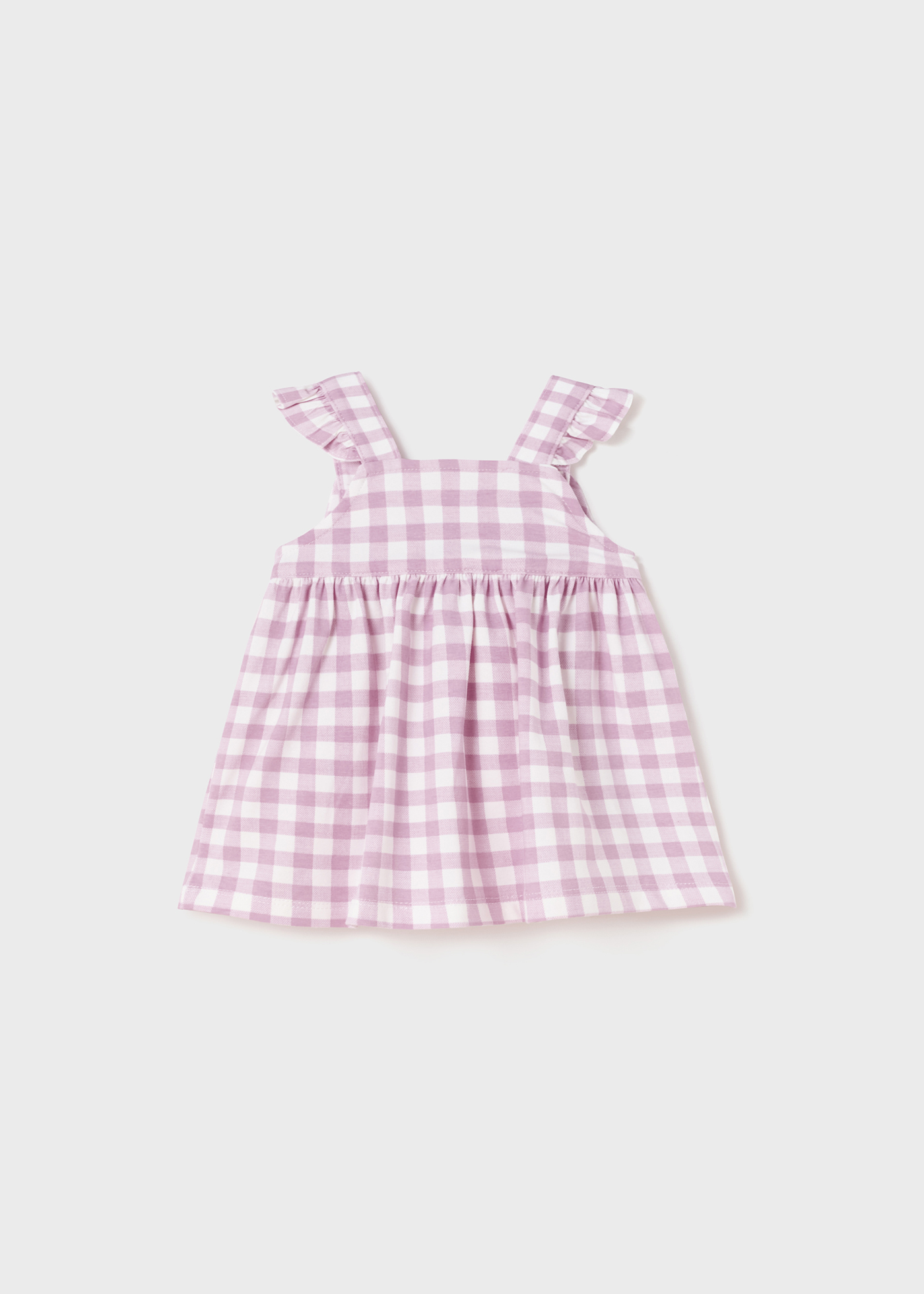 Vestido de algodão sustentável para recém-nascido