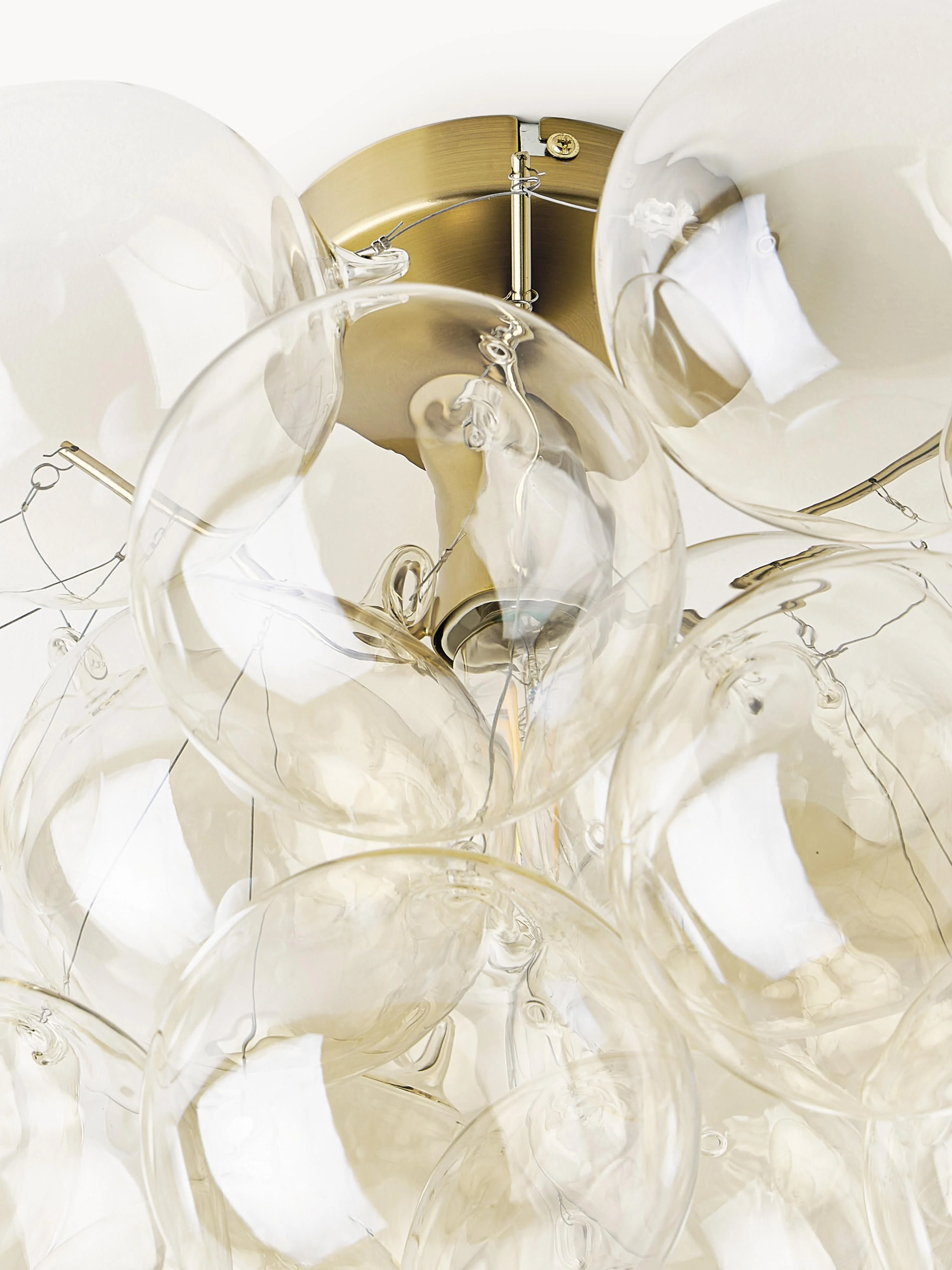 Glazen bollen plafondlamp Bubbles