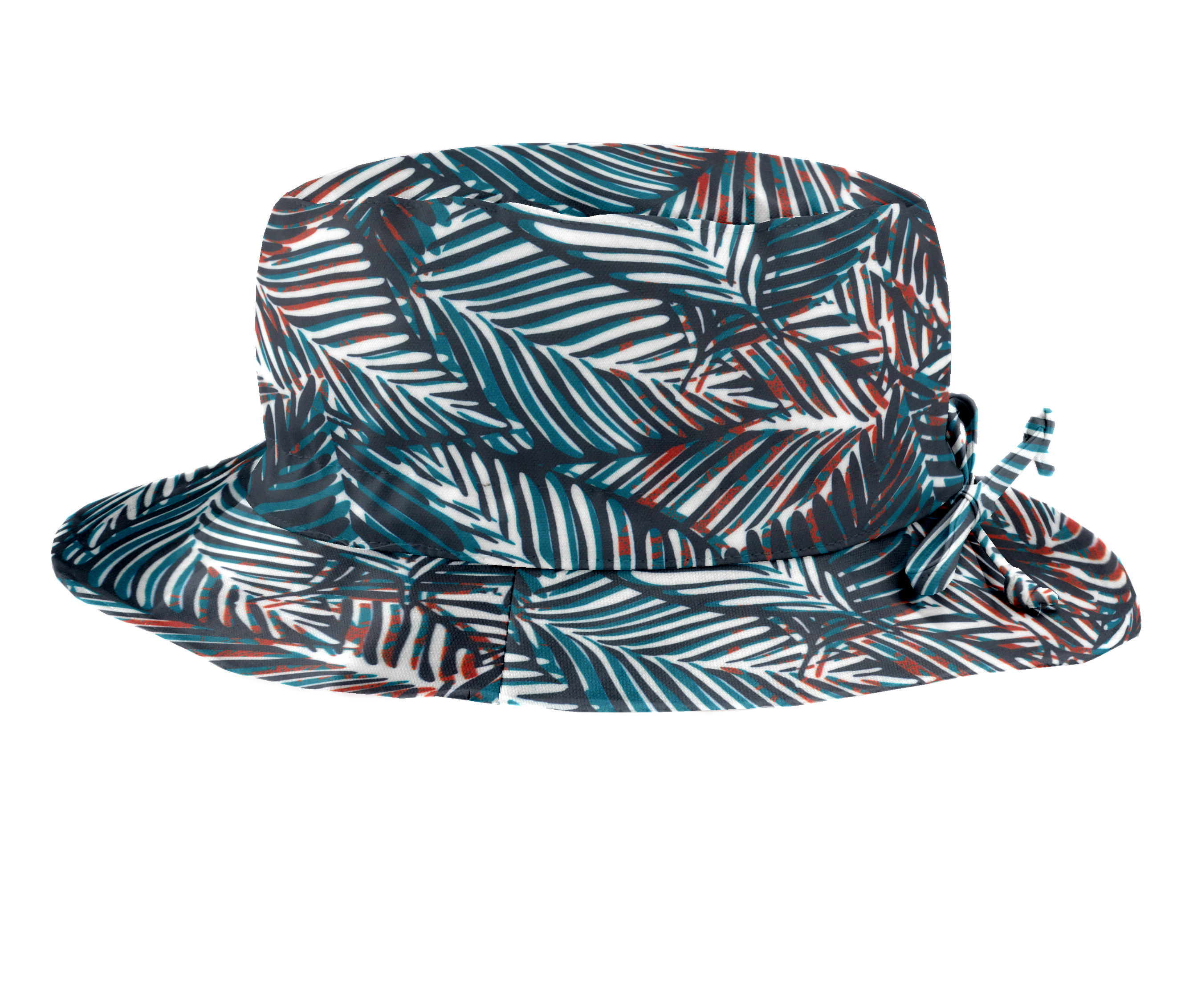 Chapeau Pluie Ajustable Femme T3 Feuillage Marine
