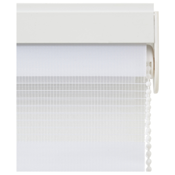 OK duo rolgordijn lichtdoorlatend wit 140x150 cm (bxh)