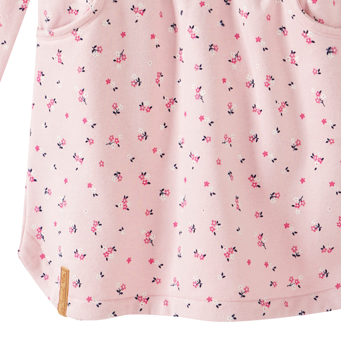 Topolino Mädchen Sweatkleid mit Blumen-Allover rosa