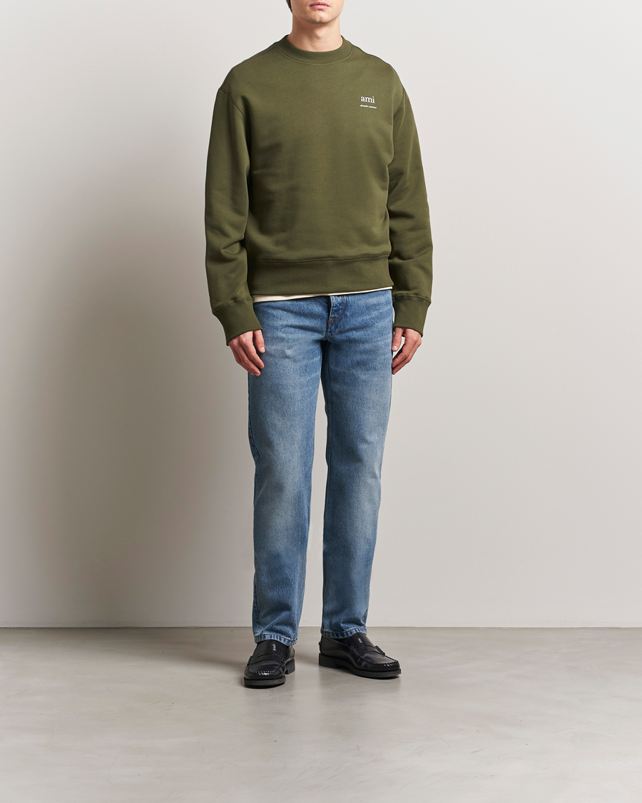 AMI ami Logo Sweatshirt Loden