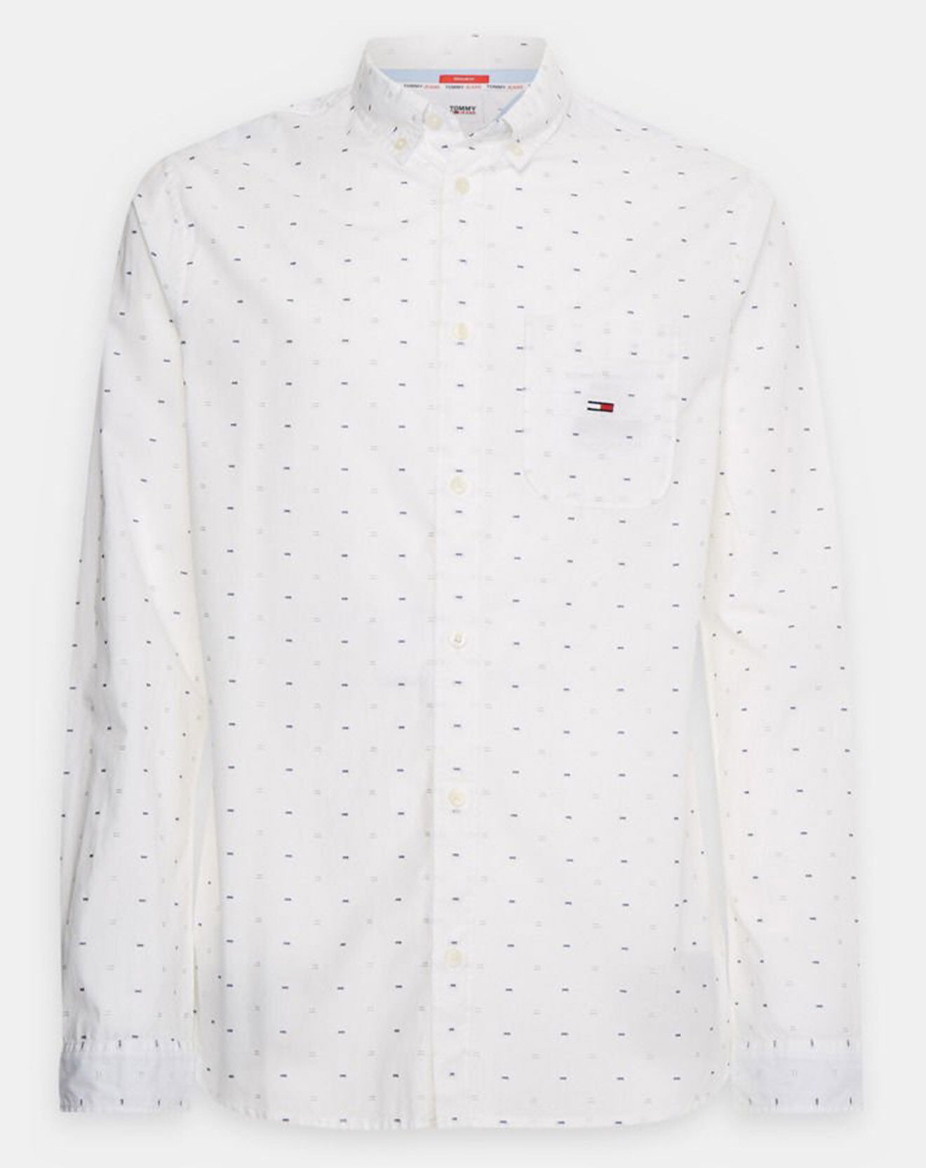 Tommy Jeans Chemise droite Dobby blanche
