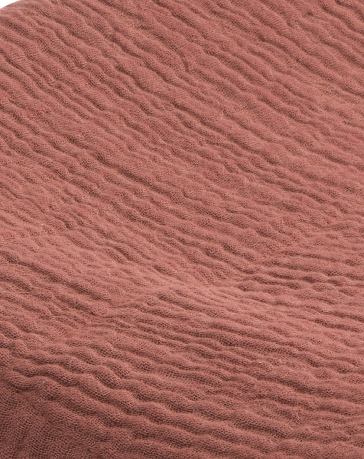 Schmusedecke MUSSLIN (85x85) in burgundy red