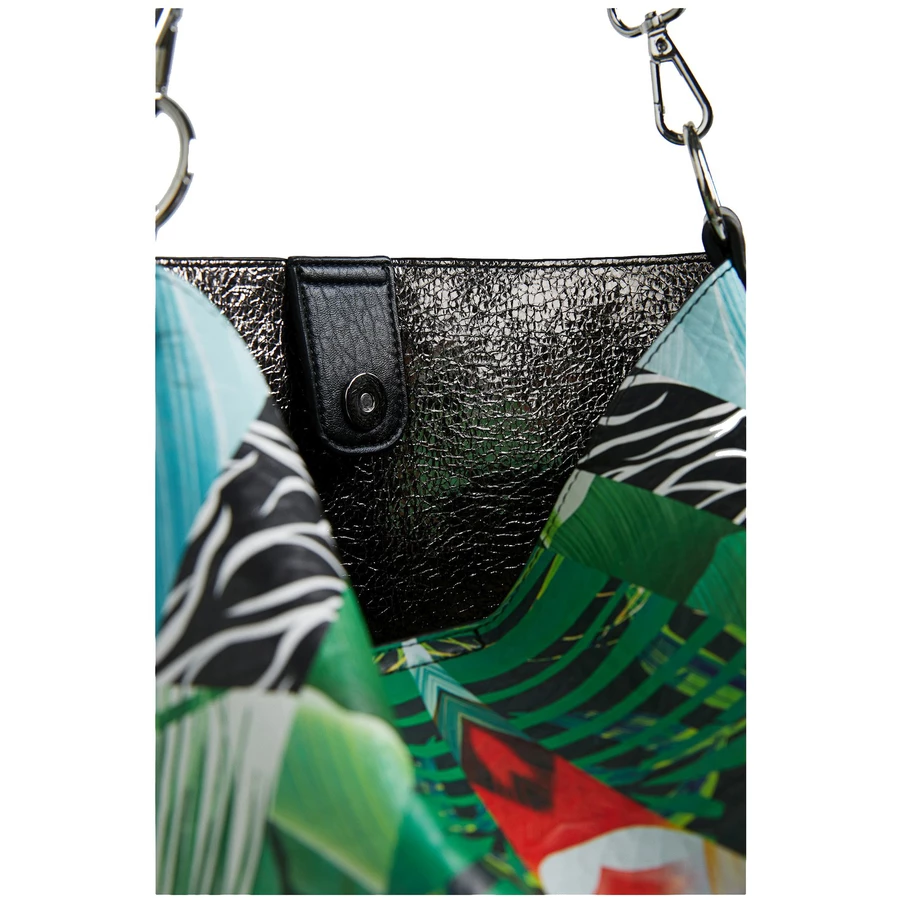 Desigual Bols Virtual Pink Butan - Schultertasche mit Magnetverschluss 35 cm musgo