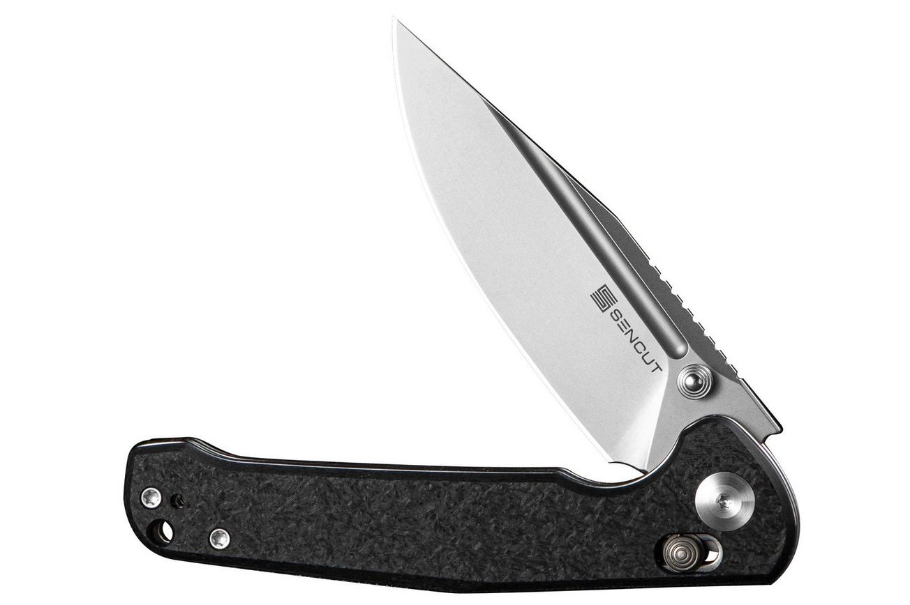 SENCUT Glenspar S25046-2 Stonewashed, Black Shredded G10, zakmes