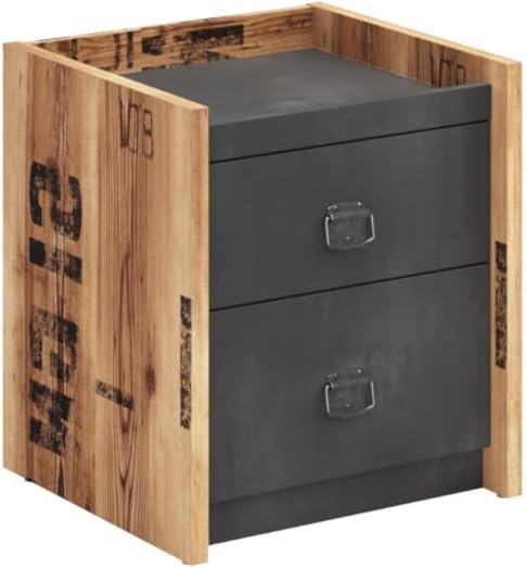 Generisch Jugendzimmer Set Fargo, Mehrfarbig, 90x200cm Bett ohne Matratze, Modern, Montage erforderlich, Rechteckig, Wandmontage, 5-teilig mit Schreibtisch, Eckschrank und Nachtschrank