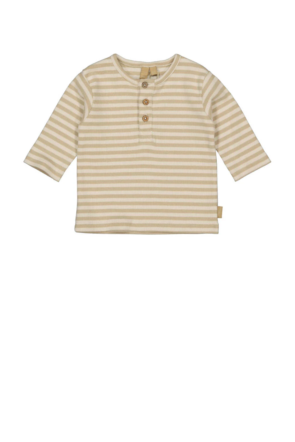 LEVV baby gestreepte longsleeve JAEL beige/wit
