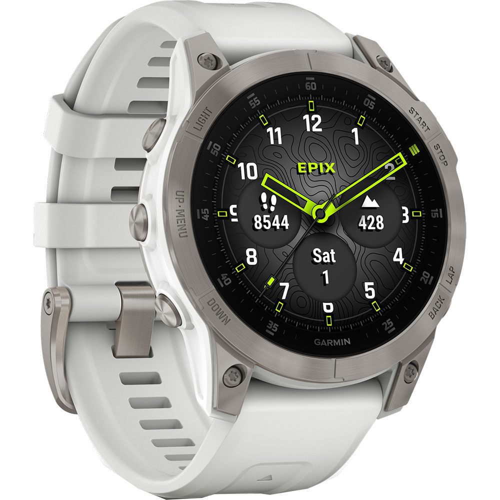 Garmin Epix™ Sapphire Pulsuhr weiß