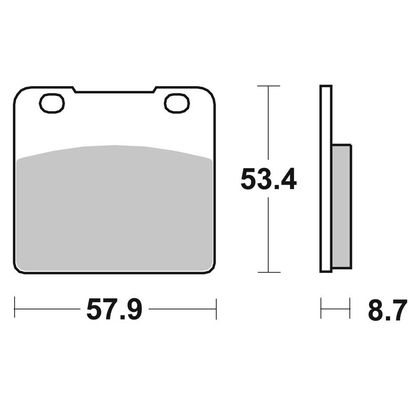 Plaquettes de freins SBS 577LS Sinter Métal Fritté arrière