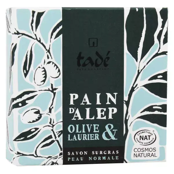 Sabonete orgânico superengordurado Tadé Aleppo Bread Olive & Laurel 100g