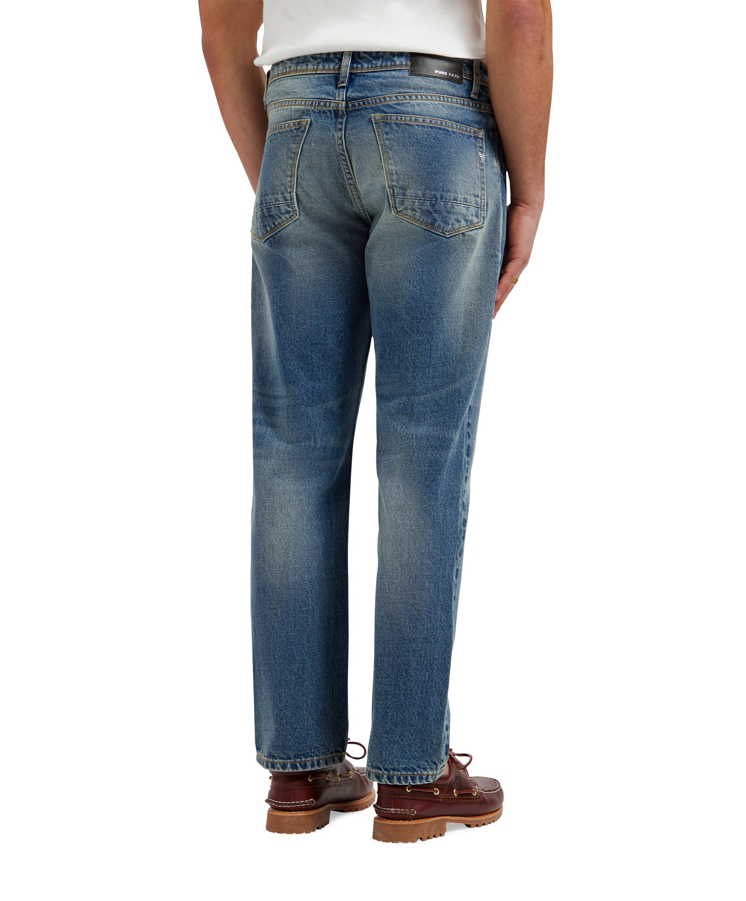 Pure Path The Eric Regular Fit heren jeans blauw