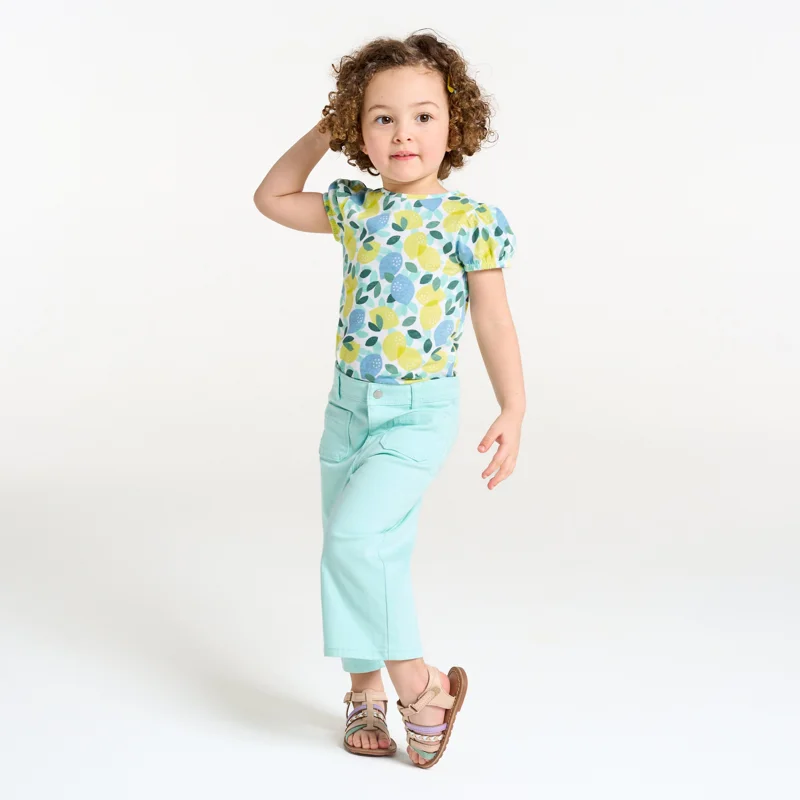 T-shirt citrons bleu bébé fille Gris ou noir