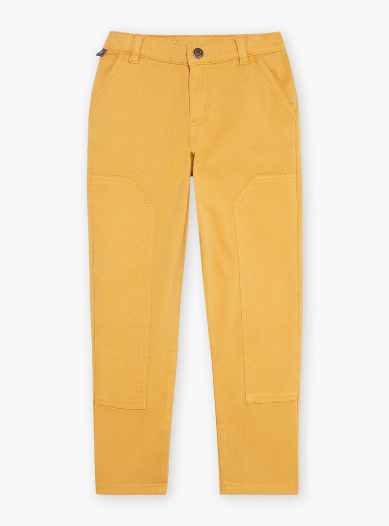 Pantalon droit jaune