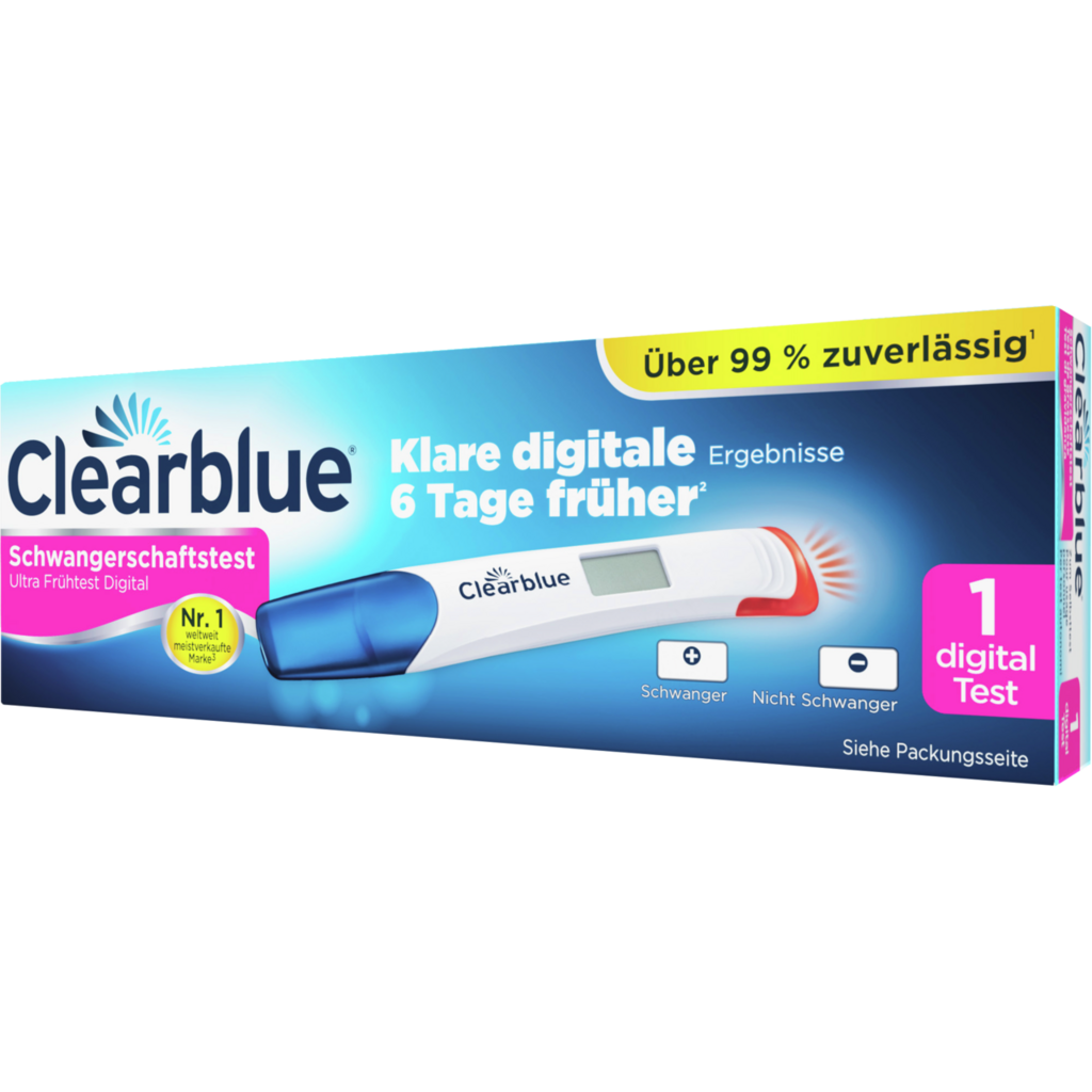 CLEARBLUE Ultra Schwangerschaftstest<br>1 Stück, früh digital