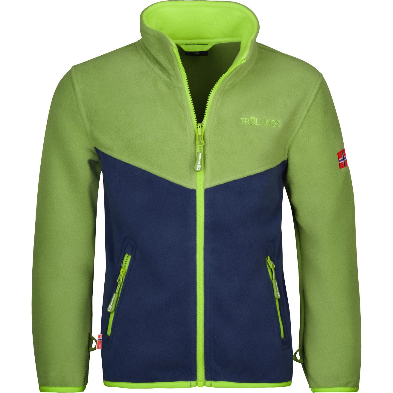 Trollkids Oppdal Fleecejacke Kinder kiwi