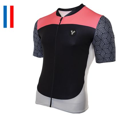 Maillot Manches Courtes LeBram Aspin Noir Coupe Ajustée